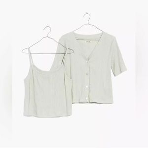 Madewell Pointelle Cardigan Twin Set